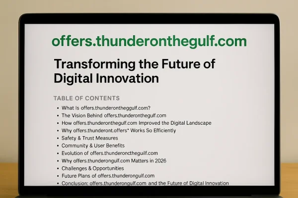 Offers thunderonthegulf.com : Transforming the Future of Digital Experience & Modern Innovation