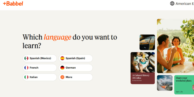 babbel app to learn Spanish 