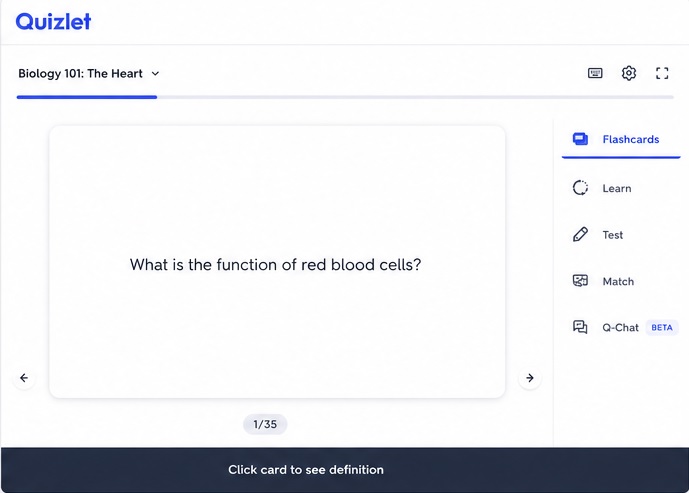 Digital Flashcards App