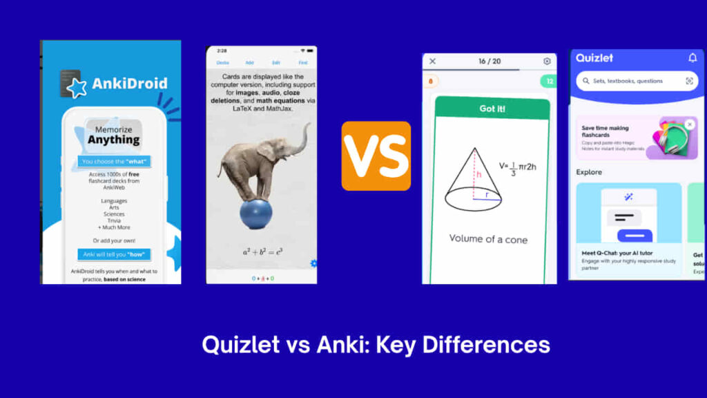 Quizlet vs Anki